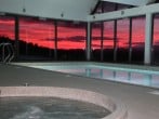 Sunset from pool Sunset from pool